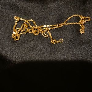 Solid Gold 24k 999 Chain Necklace 24”